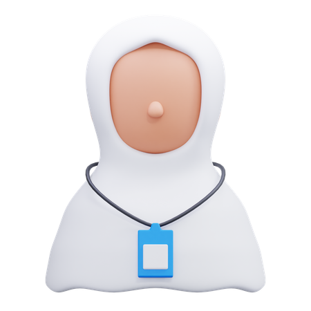 Female Hajj  3D Icon