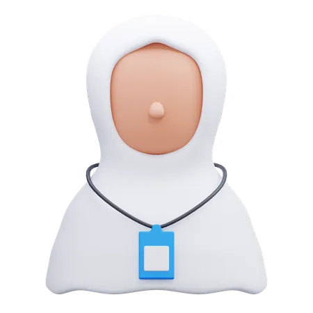 Female Hajj  3D Icon