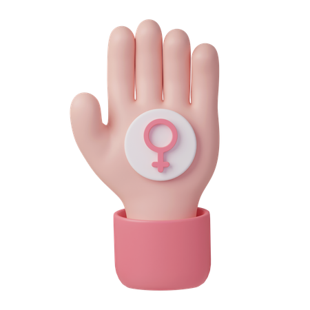 Female Hand  3D Icon