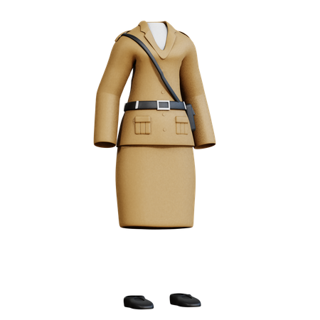 Female Hero Clothes  3D Icon