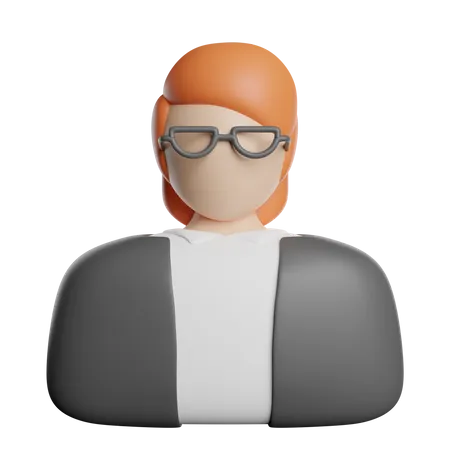 Female Judge  3D Icon