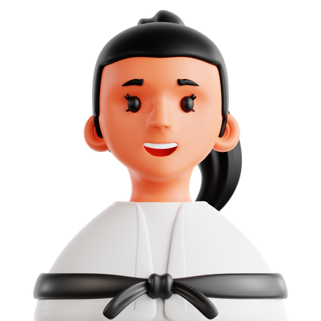 Female Martial Artist  3D Icon