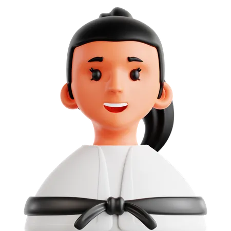 Female Martial Artist  3D Icon