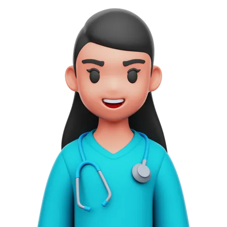 Female nurse  3D Icon