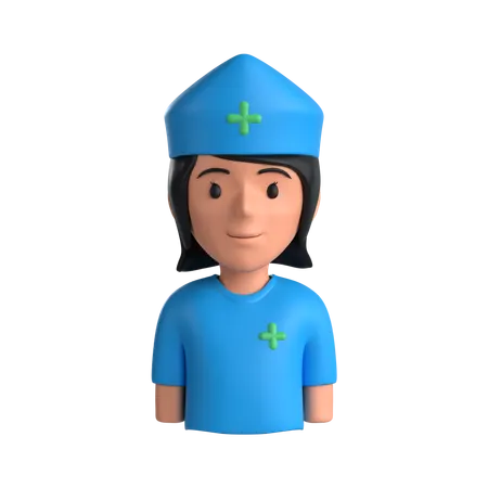 Female Nurse  3D Icon