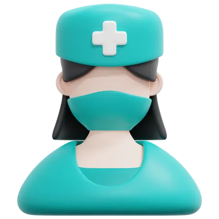 Female Nurse  3D Icon