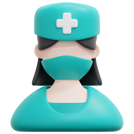 Female Nurse  3D Icon