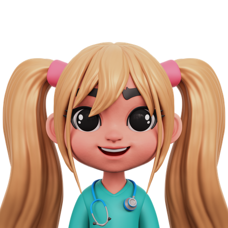 Female Nurse  3D Icon