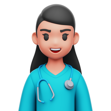 Female nurse  3D Icon