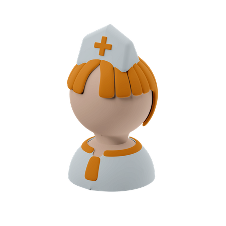Female Nurse 3D Illustration