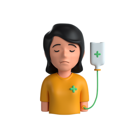Female Patient  3D Icon