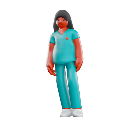 Female Patient  3D Icon