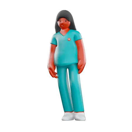 Female Patient  3D Illustration