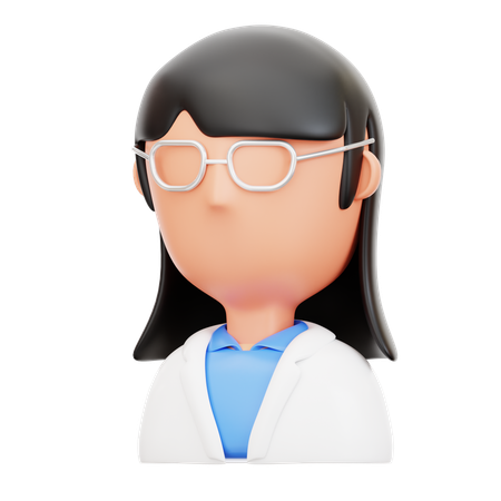 Female professor  3D Icon