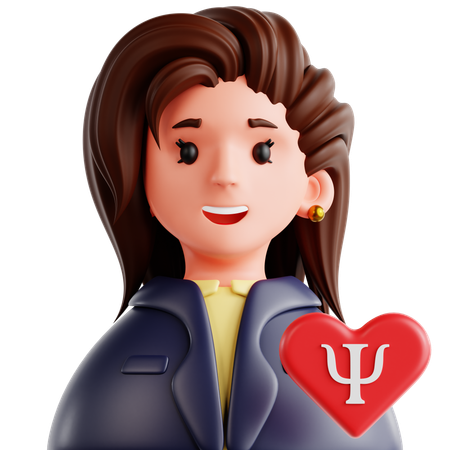 Female Psychologist  3D Icon