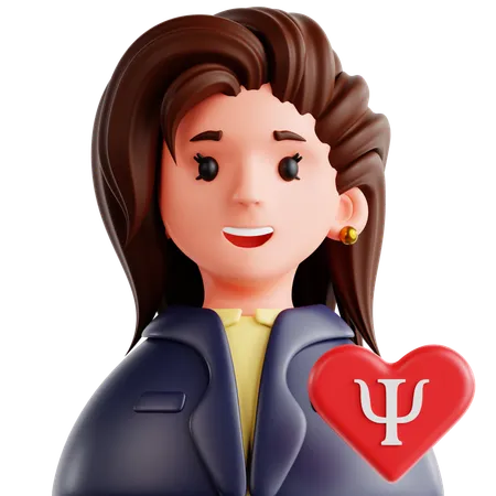 Female Psychologist  3D Icon