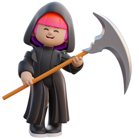 Female Reaper Outfit  3D Icon