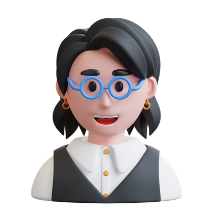 Female Receptionist  3D Icon