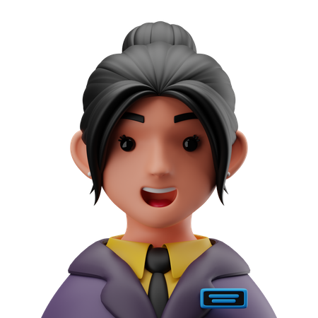 Female Receptionist  3D Icon