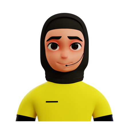 Female Referee  3D Icon