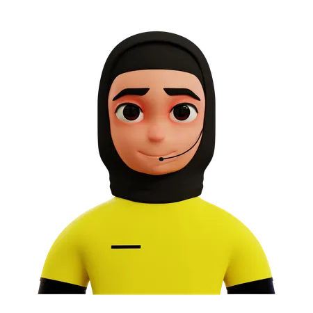 Female Referee  3D Icon