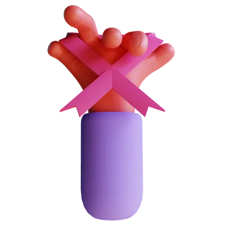 Female Ribbon  3D Icon