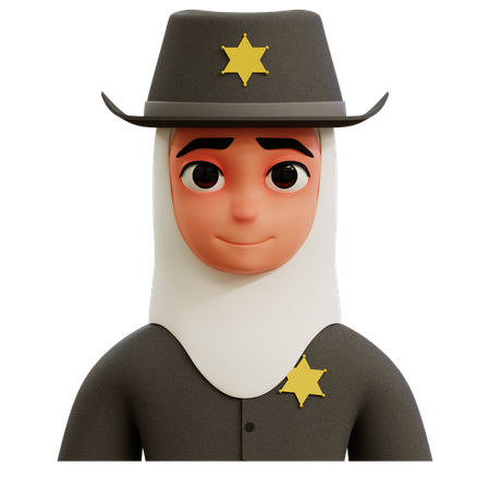 Female Sherif  3D Icon