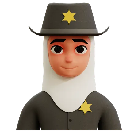 Female Sherif  3D Icon