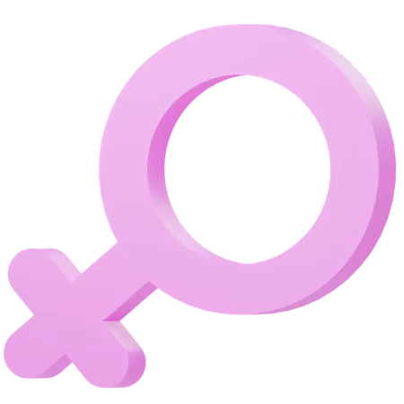 Female Sign 3 D Illustration 3D Icon