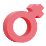 3d female symbol logo