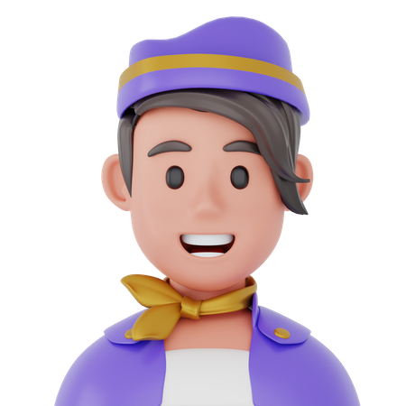 Female Stewardess  3D Icon