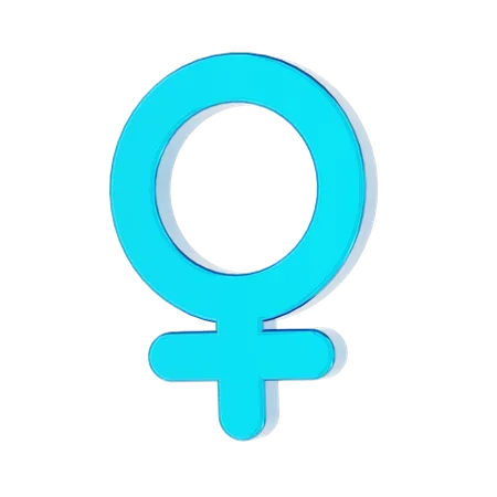 Female symbol  3D Icon