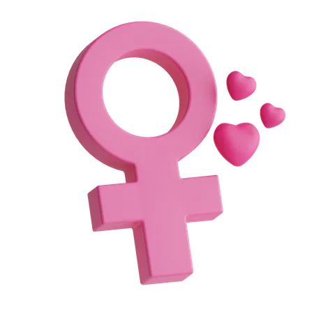 Female Symbol  3D Icon