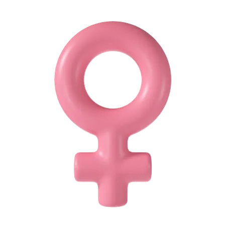 Female symbol  3D Illustration