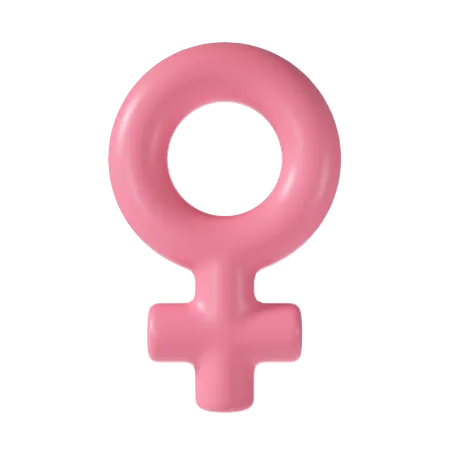 Female symbol 3D Illustration