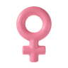 female symbol 3d logos
