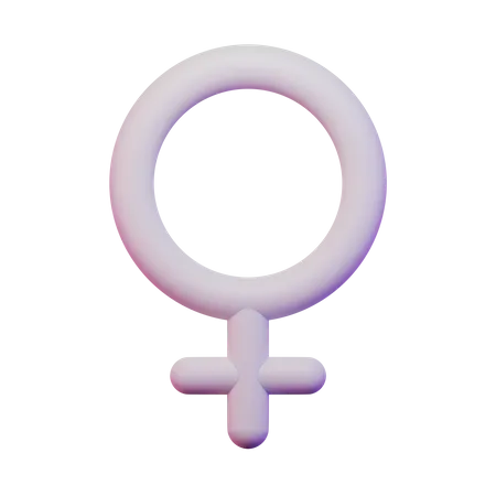 Female Symbol 3D Illustration