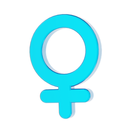 Female symbol  3D Icon