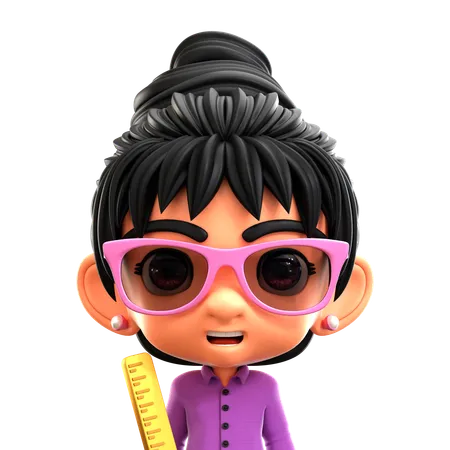 Female Teacher  3D Icon