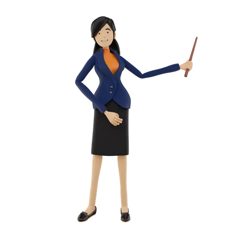 Female Teacher  3D Icon