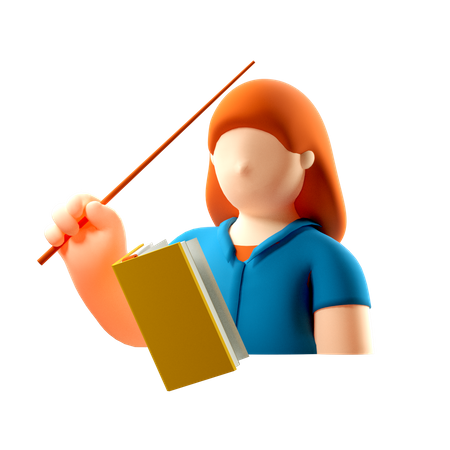 Female Teacher 3D Illustration