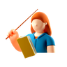 lady teacher emoji 3d