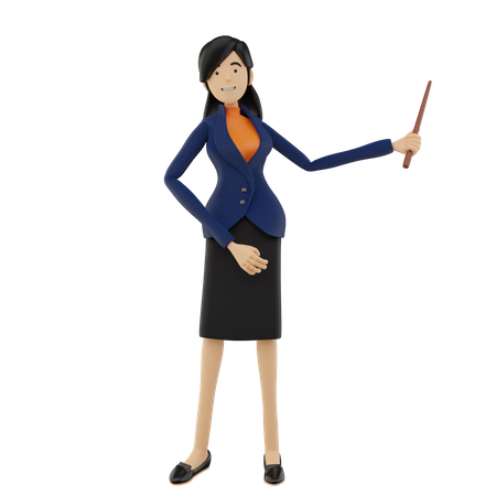 Female Teacher  3D Icon
