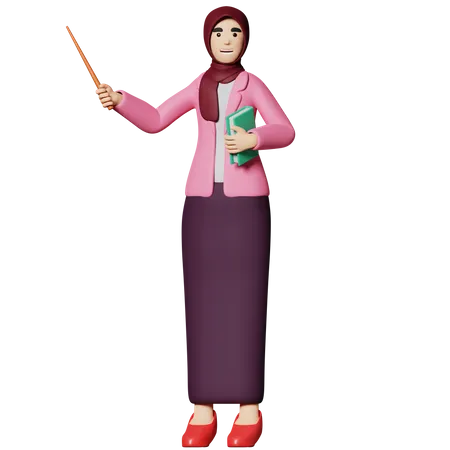 Female Teacher  3D Illustration