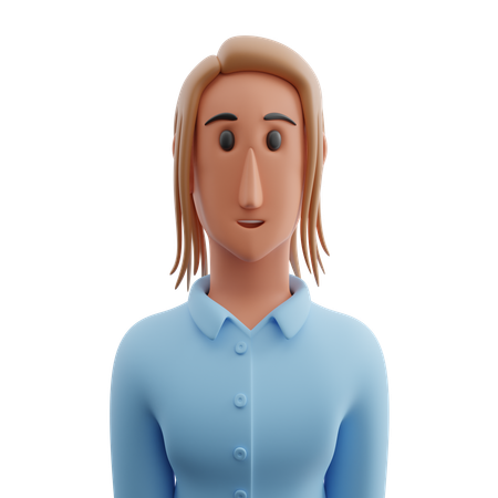 Female teacher avatar  3D Icon