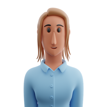 Female teacher avatar  3D Icon