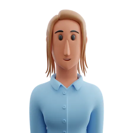 Female teacher avatar  3D Icon