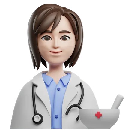 Female Therapist  3D Icon