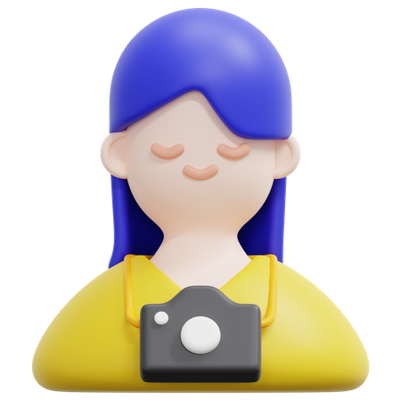 Female Tourist  3D Icon