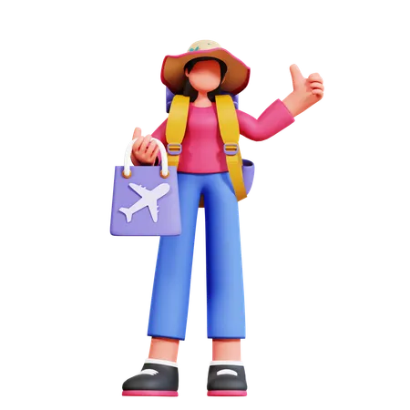 3 D Character Female Holiday Illustration Pack 3D Illustration